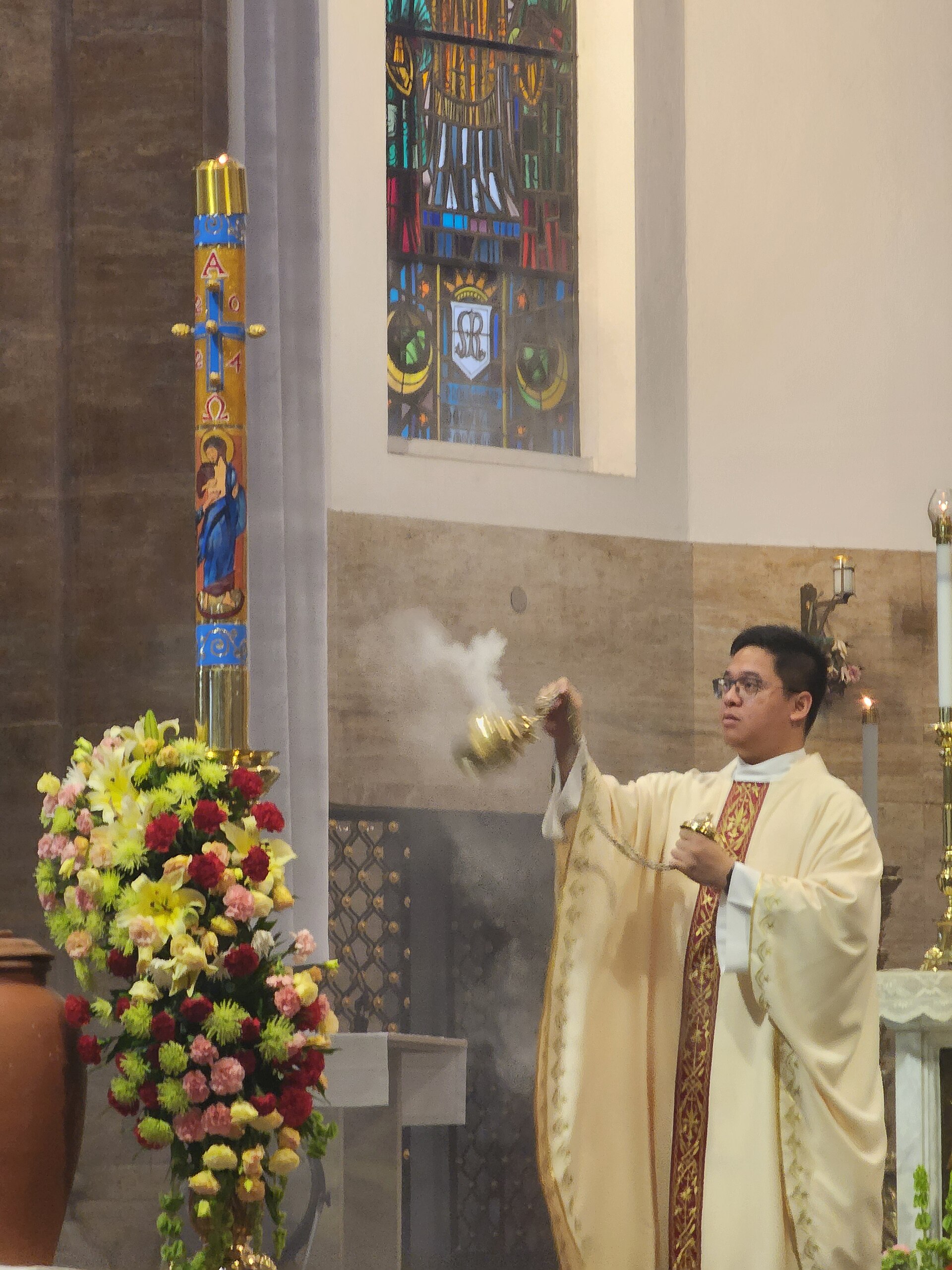 prayer candle and incense kit